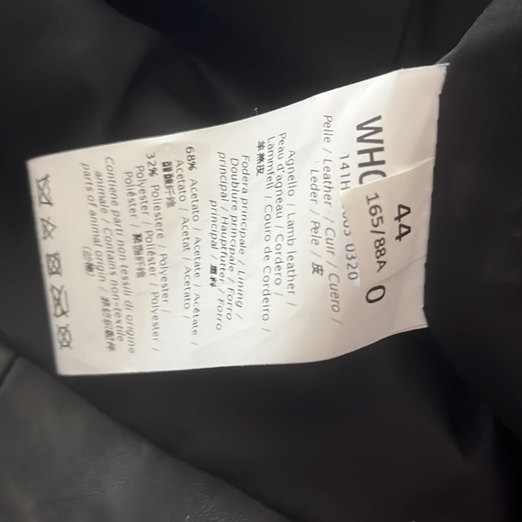 Woman’s who*s who Vest leather jacket black size 44 - Picture 10 of 10